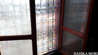 Kinky girl fucking in Hostel while others take a nap – Swallow!