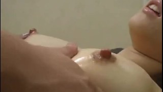 Nice japanese girl breast massage